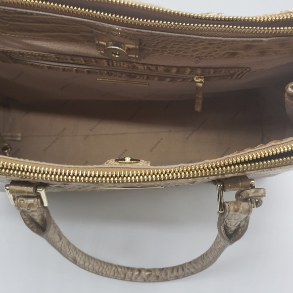 451- BRAHMIN BLAKE SATCHEL HANDBAG GENUINE LEATHER NWT - Picture 9 of 15